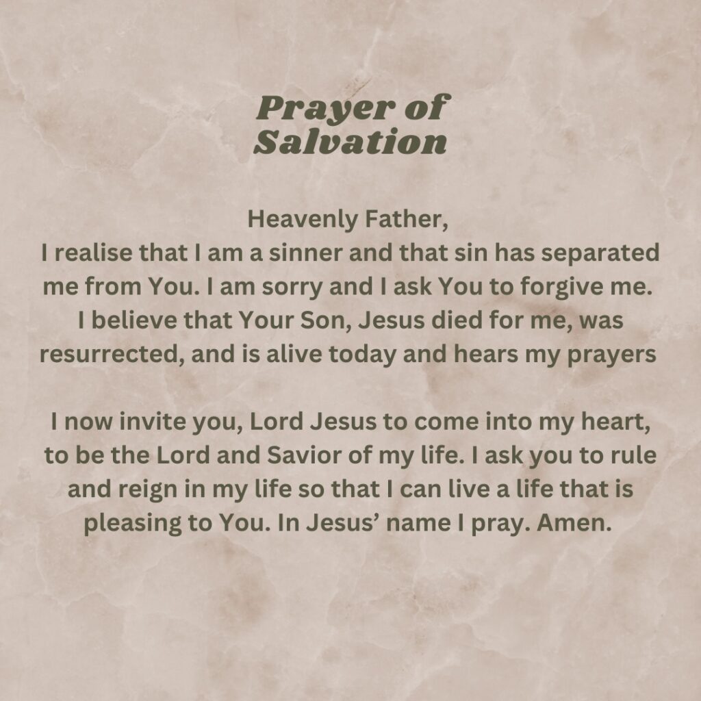 salvation prayer