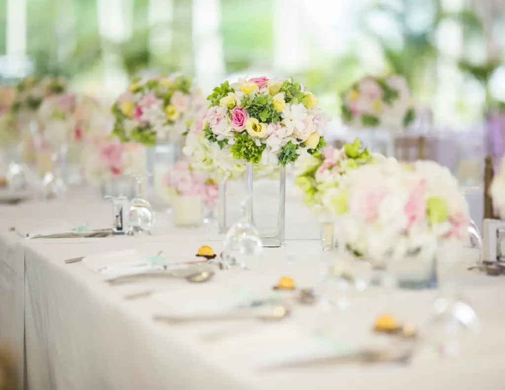 wedding table decorations