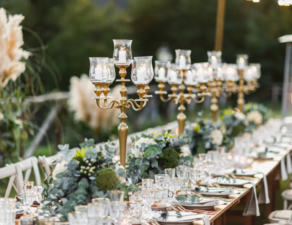 wedding table decorations